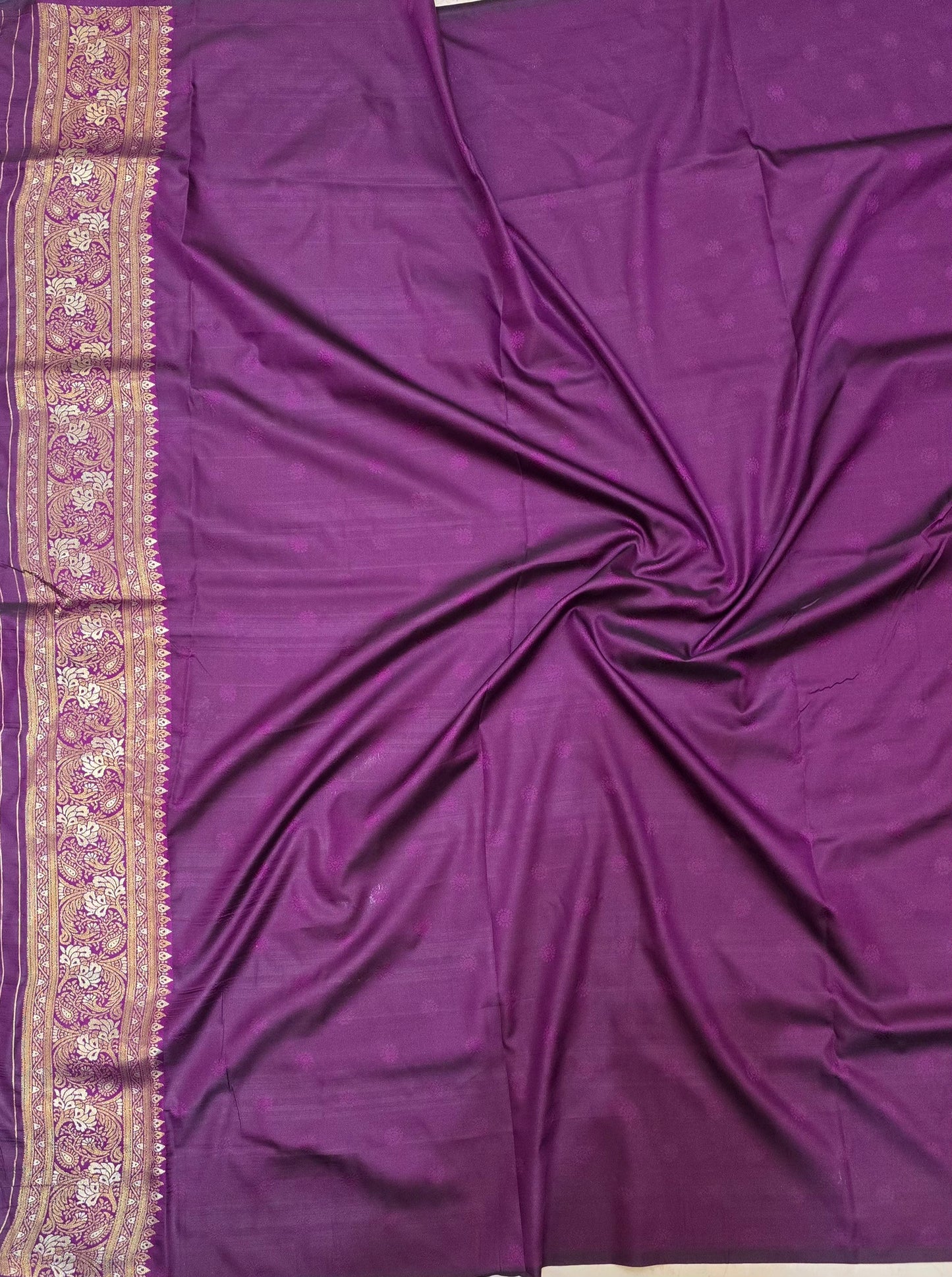 Sringara Antique Gold with Purple Kanjivaram Tissue Soft Silk Saree