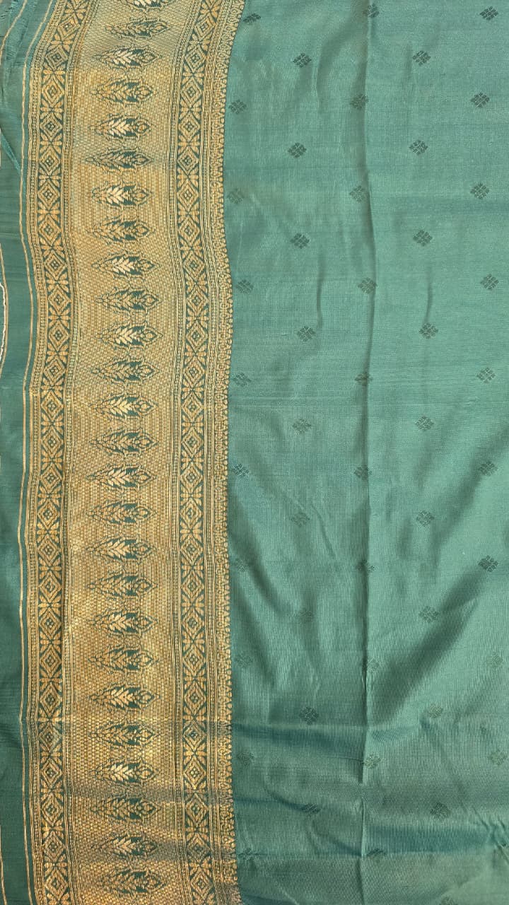 Saundarya Pista Green Kanjivaram Tissue Soft Silk Saree