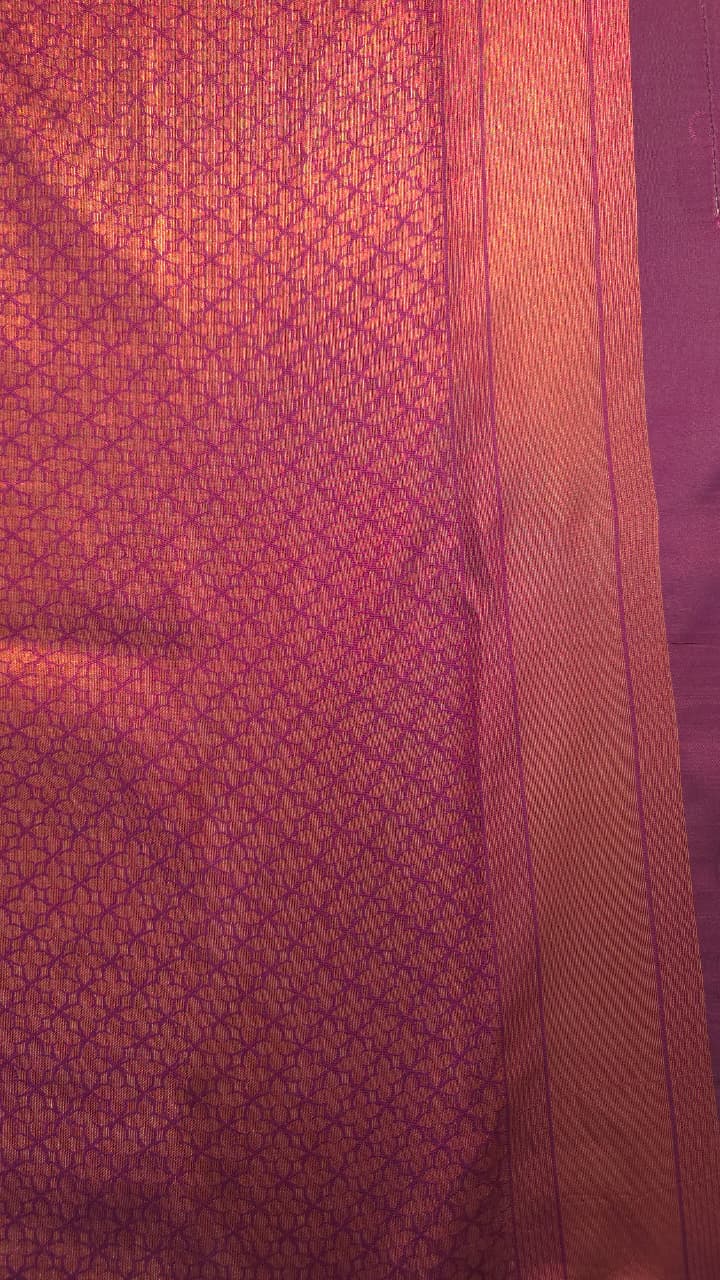 Cream Gold Temple Border Kanjivaram Soft Silk Saree
