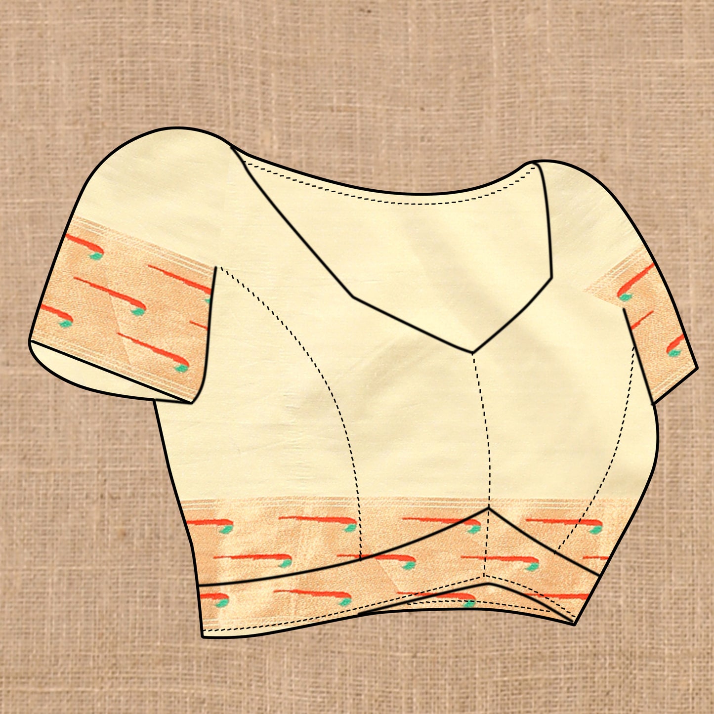 Cream Yeola Style Rajhans Paithani Saree