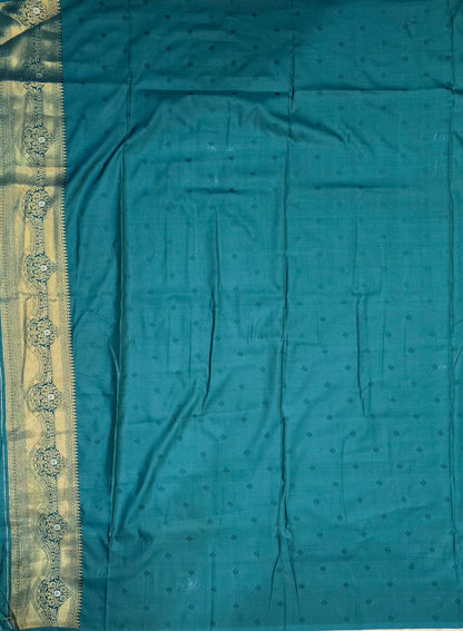 Swarna Pista Green Kanjivaram Tissue Soft Silk Saree