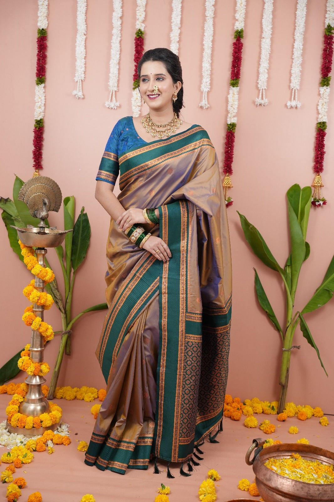 Cheeku Soft NarayanPaith Paithani Saree