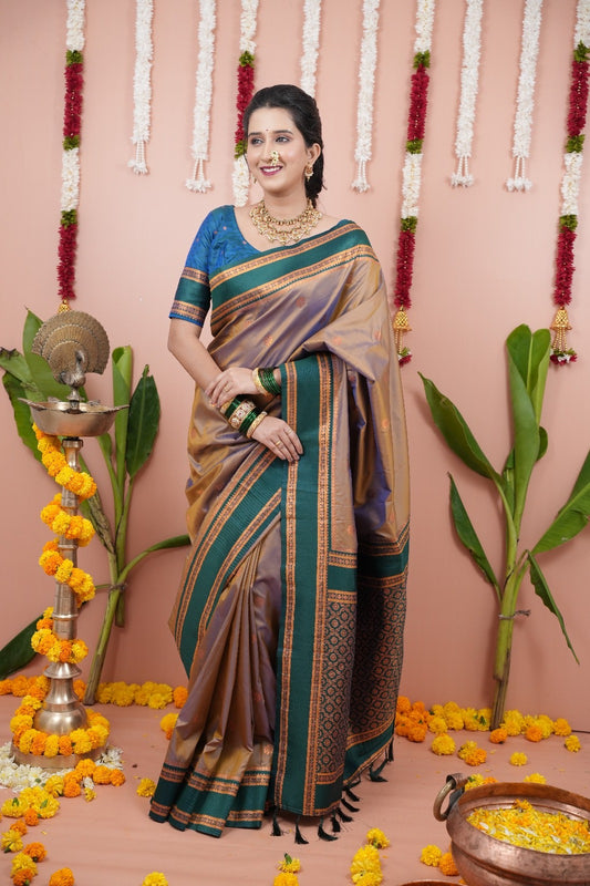 Cheeku Soft NarayanPaith Paithani Saree
