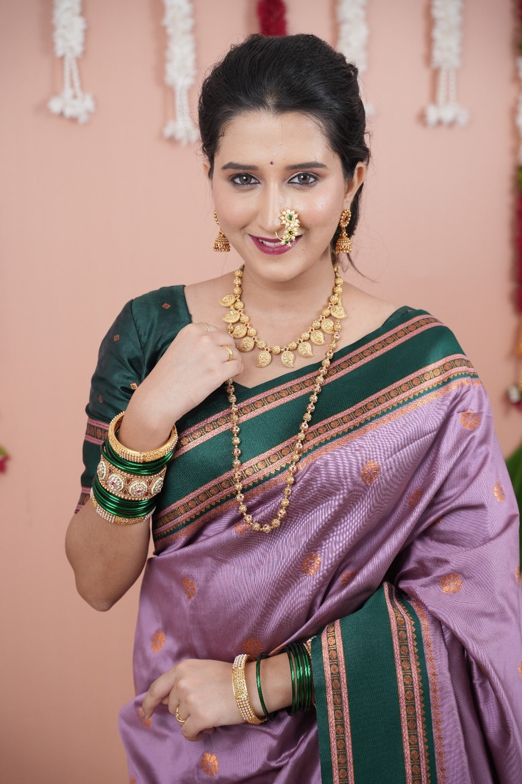 Purple Soft NarayanPaith Paithani Saree