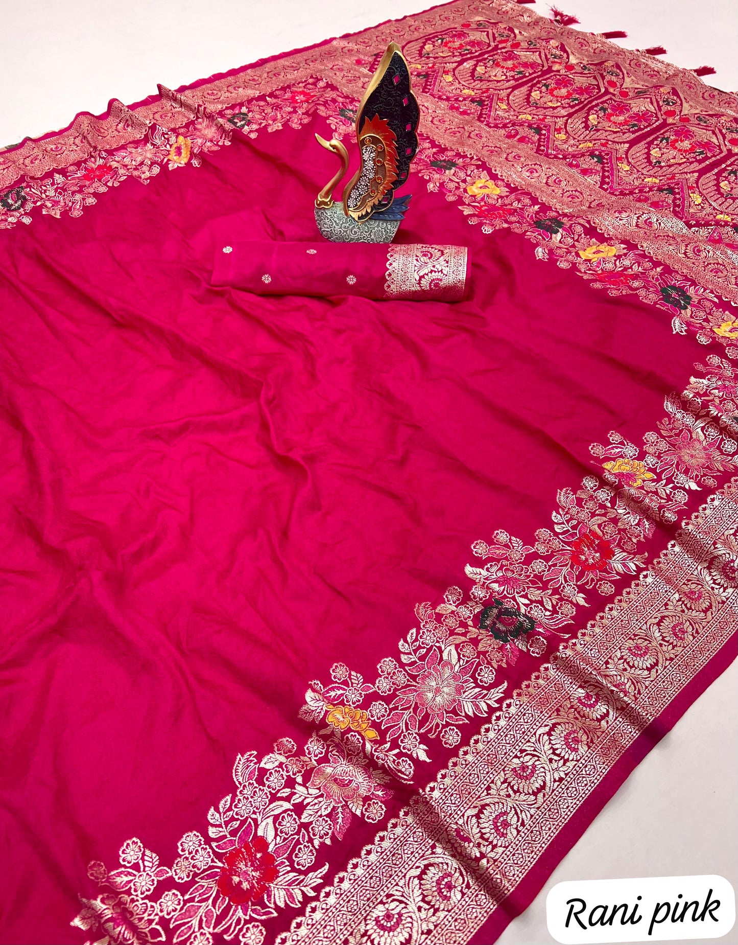 Exclusive Red Rani Shahi Banarasi Saree