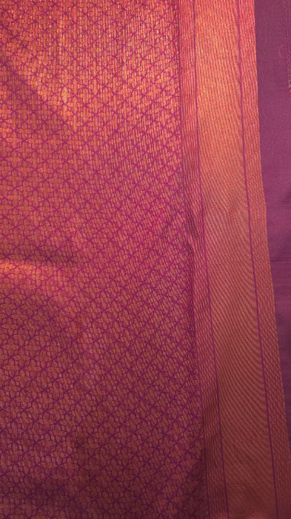 Cream Gold Temple Border Kanjivaram Soft Silk Saree