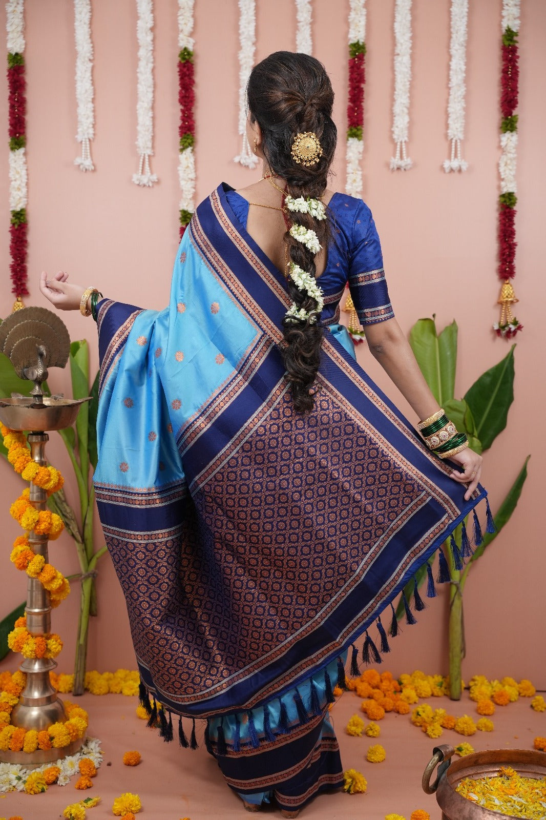 Sky Soft NarayanPaith Paithani Saree