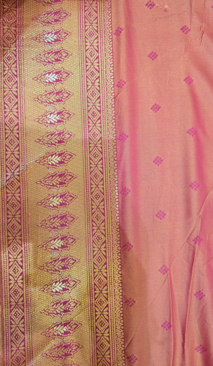 Saundarya Yellow Gold Kanjivaram Tissue Soft Silk Saree